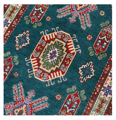 Tappeto Kazak Classico, Multicolore, fatto a mano, 155x76cm - CarpetLiving