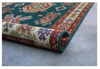 Tappeto Kazak Classico, Multicolore, fatto a mano, 155x76cm - CarpetLiving