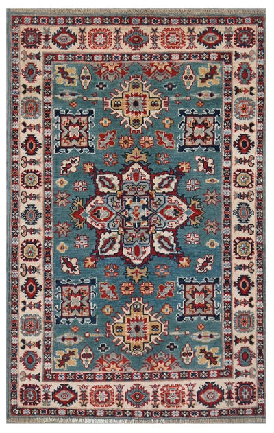 Tappeto Kazak Classico, Multicolore, fatto a mano, 160x96cm - CarpetLiving