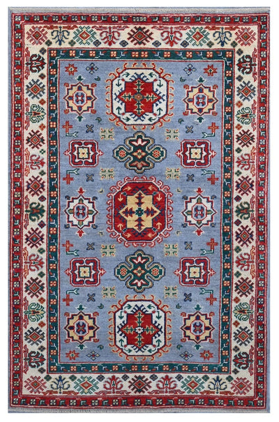 Tappeto Kazak Classico, Multicolore, fatto a mano, 149x92cm - CarpetLiving