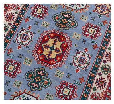 Tappeto Kazak Classico, Multicolore, fatto a mano, 149x92cm - CarpetLiving