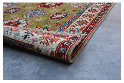 Tappeto Kazak Classico, Multicolore, fatto a mano, 152x89cm