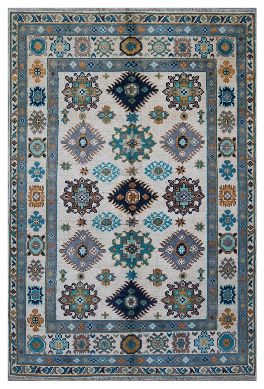 Tappeto Kazak Classico, Multicolore, fatto a mano, 182x119cm