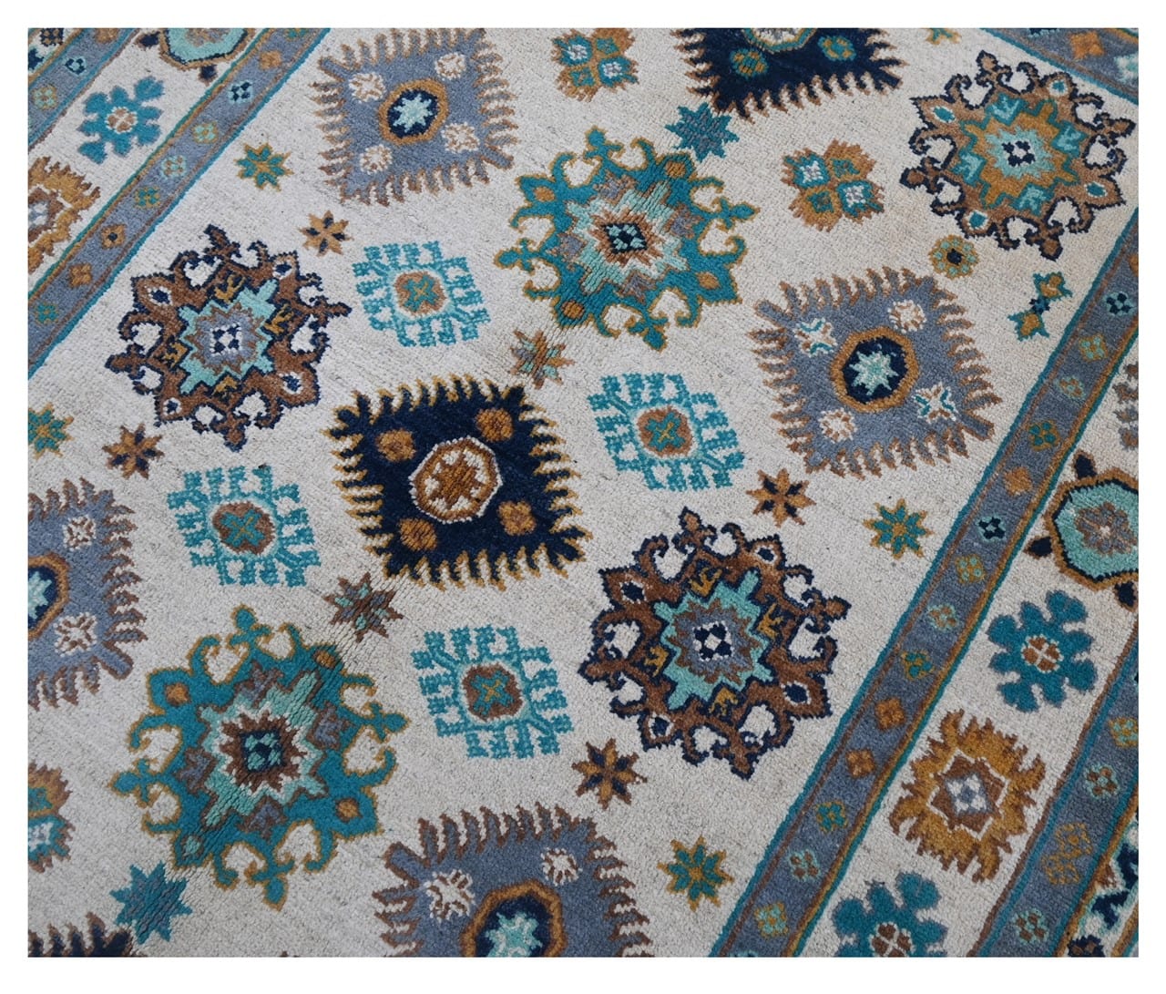 Tappeto Kazak Classico, Multicolore, fatto a mano, 182x119cm
