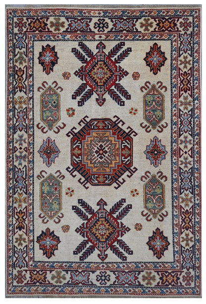 Tappeto Kazak Classico, Multicolore, fatto a mano, 180x121cm