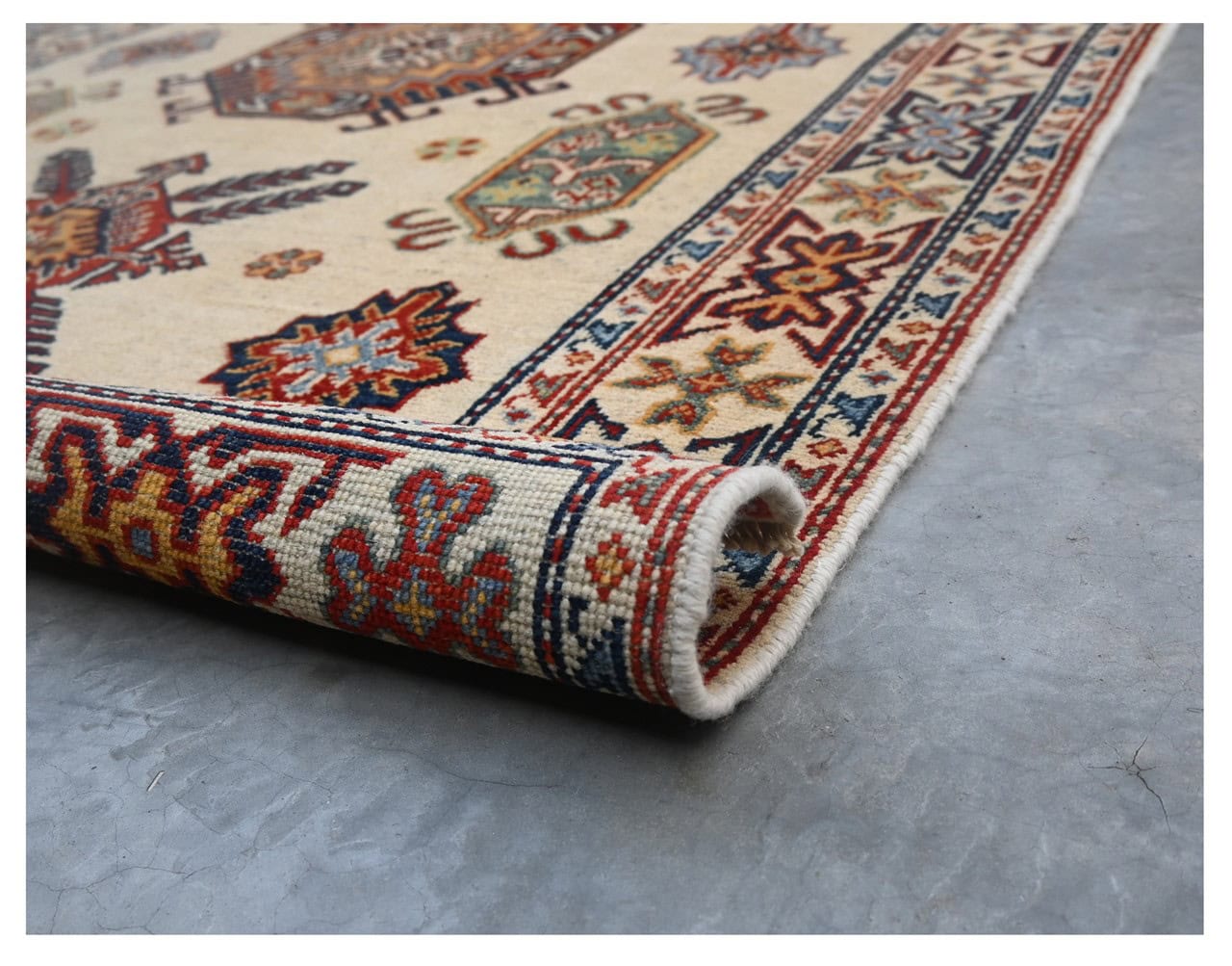 Tappeto Kazak Classico, Multicolore, fatto a mano, 180x121cm