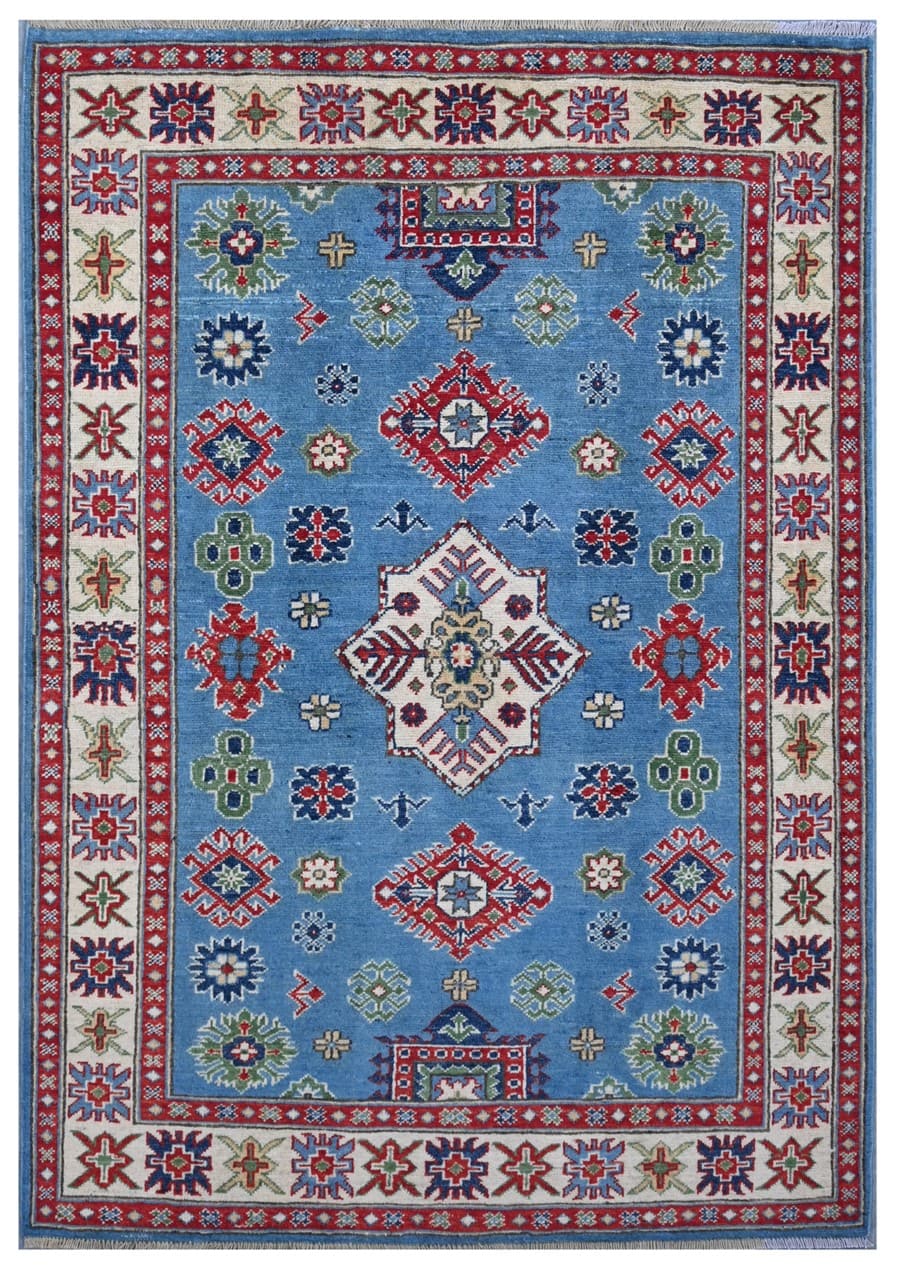 Tappeto Kazak Classico, Multicolore, fatto a mano, 177x120cm