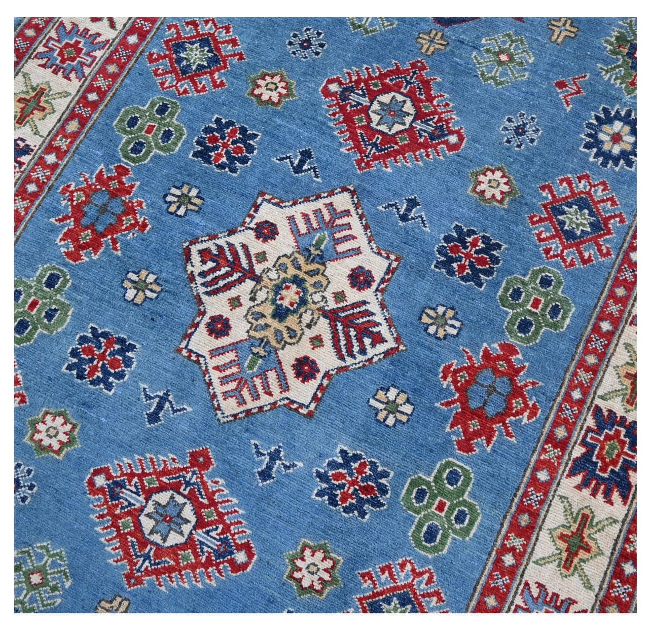 Tappeto Kazak Classico, Multicolore, fatto a mano, 177x120cm