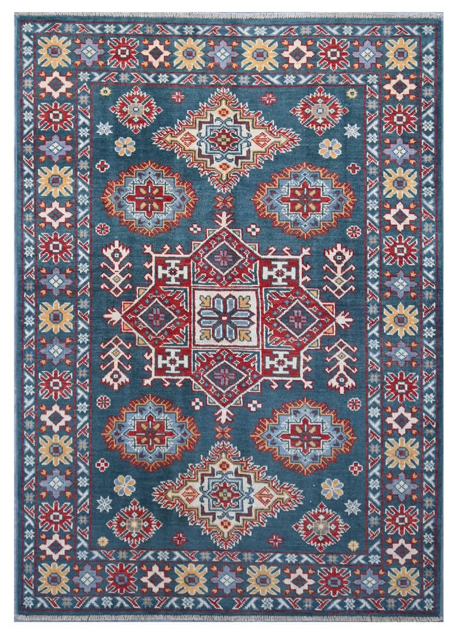 Tappeto Kazak Classico, Multicolore, fatto a mano, 173x122cm