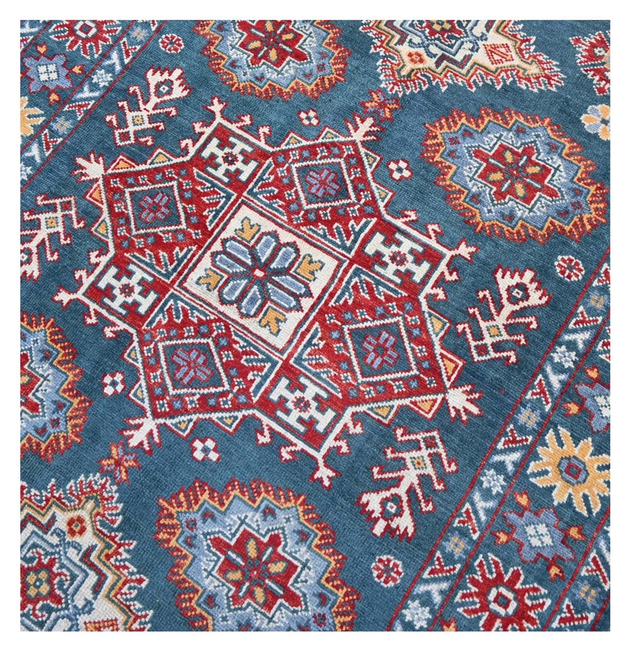 Tappeto Kazak Classico, Multicolore, fatto a mano, 173x122cm