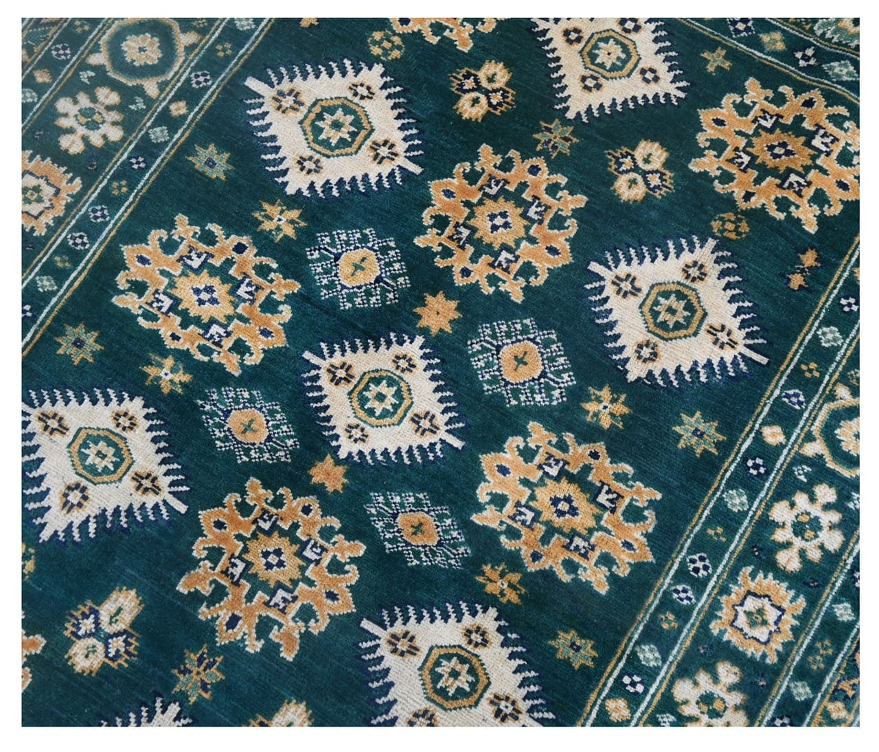 Tappeto Kazak Classico, Multicolore, fatto a mano, 174x123cm