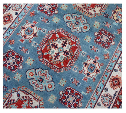 Tappeto Kazak Classico, Multicolore, fatto a mano, 184x121cm
