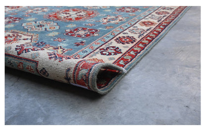 Tappeto Kazak Classico, Multicolore, fatto a mano, 184x121cm