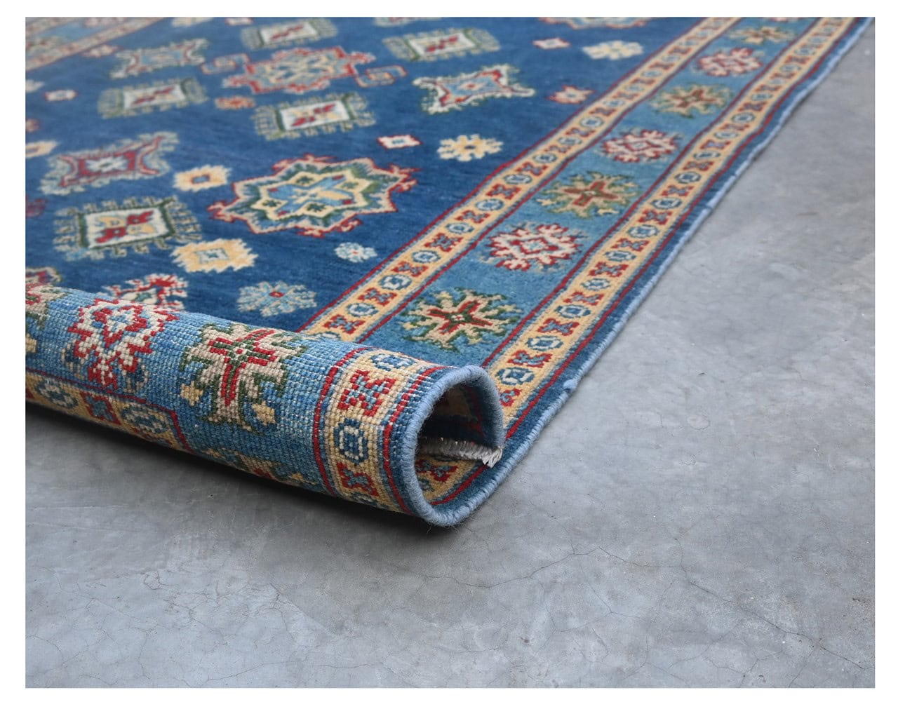 Tappeto Kazak Classico, Multicolore, fatto a mano, 174x117cm