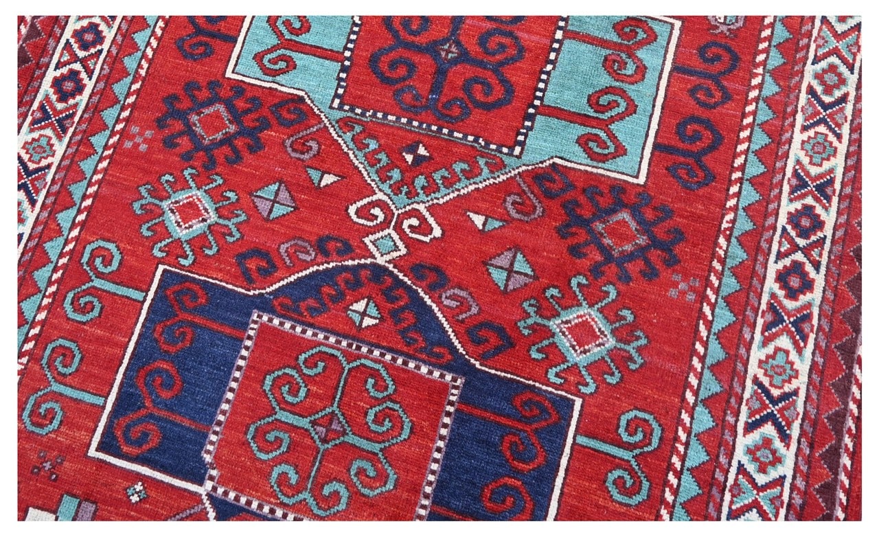 Tappeto Kazak Classico, Multicolore, fatto a mano, 178x123cm