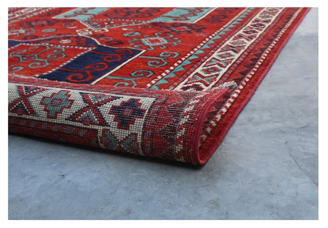 Tappeto Kazak Classico, Multicolore, fatto a mano, 178x123cm