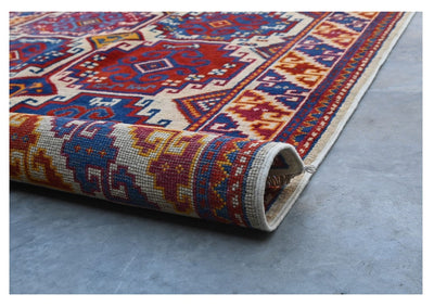 Tappeto Kazak Classico, Multicolore, fatto a mano, 180x116cm - CarpetLiving