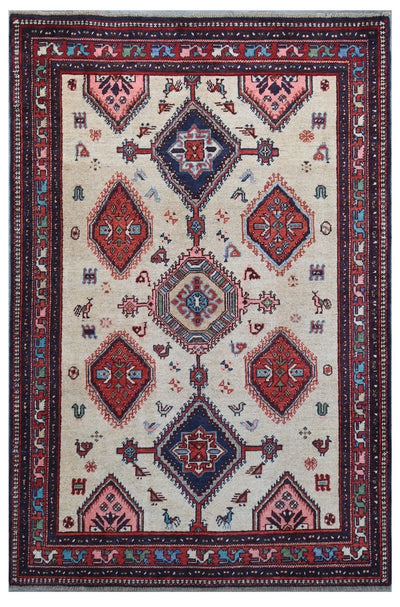 Tappeto Kazak Classico, Multicolore, fatto a mano, 179x119cm - CarpetLiving