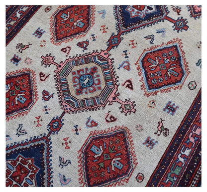 Tappeto Kazak Classico, Multicolore, fatto a mano, 179x119cm
