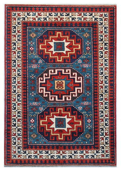 Tappeto Kazak Classico, Multicolore, fatto a mano, 180x120cm - CarpetLiving