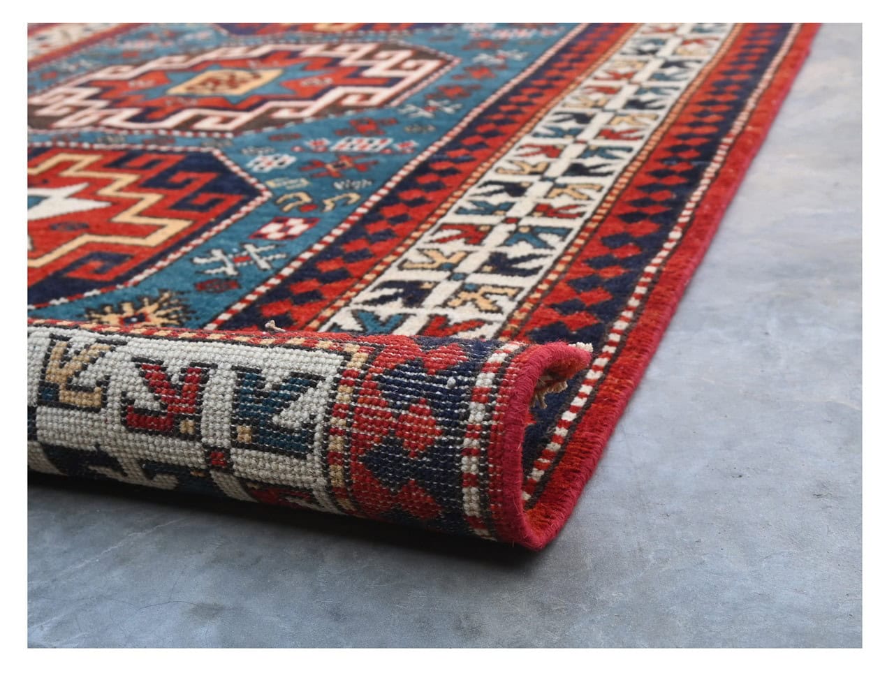 Tappeto Kazak Classico, Multicolore, fatto a mano, 180x120cm