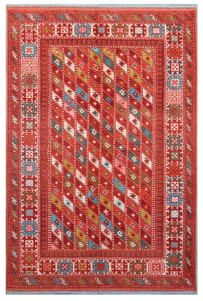 Classic Kazak carpet, Multi, handmade, 184x118cm