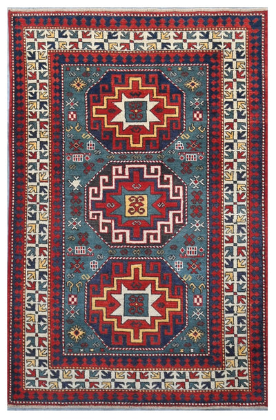 Tappeto Kazak Classico, Multicolore, fatto a mano, 181x114cm - CarpetLiving