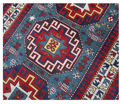 Tappeto Kazak Classico, Multicolore, fatto a mano, 181x114cm - CarpetLiving
