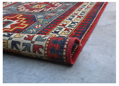 Tappeto Kazak Classico, Multicolore, fatto a mano, 181x114cm - CarpetLiving