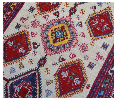 Tappeto Kazak Classico, Multicolore, fatto a mano, 182x116cm - CarpetLiving
