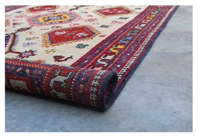 Tappeto Kazak Classico, Multicolore, fatto a mano, 182x116cm - CarpetLiving
