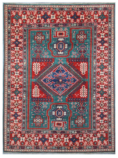 Tappeto Kazak Classico, Multicolore, fatto a mano, 204x151cm - CarpetLiving