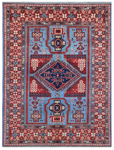 Tappeto Kazak Classico, Multicolore, fatto a mano, 198x149cm - CarpetLiving