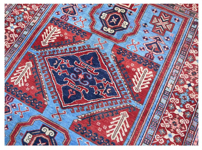 Tappeto Kazak Classico, Multicolore, fatto a mano, 198x149cm - CarpetLiving