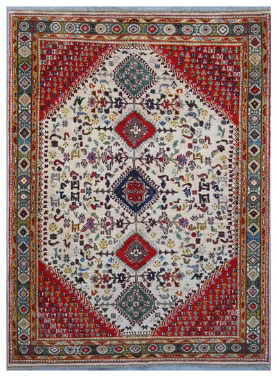 Tappeto Kazak Classico, Multicolore, fatto a mano, 205x147cm - CarpetLiving