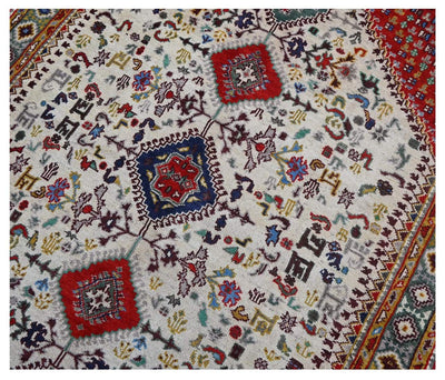Tappeto Kazak Classico, Multicolore, fatto a mano, 205x147cm - CarpetLiving