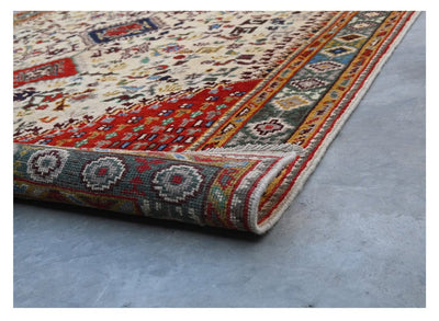 Tappeto Kazak Classico, Multicolore, fatto a mano, 205x147cm - CarpetLiving