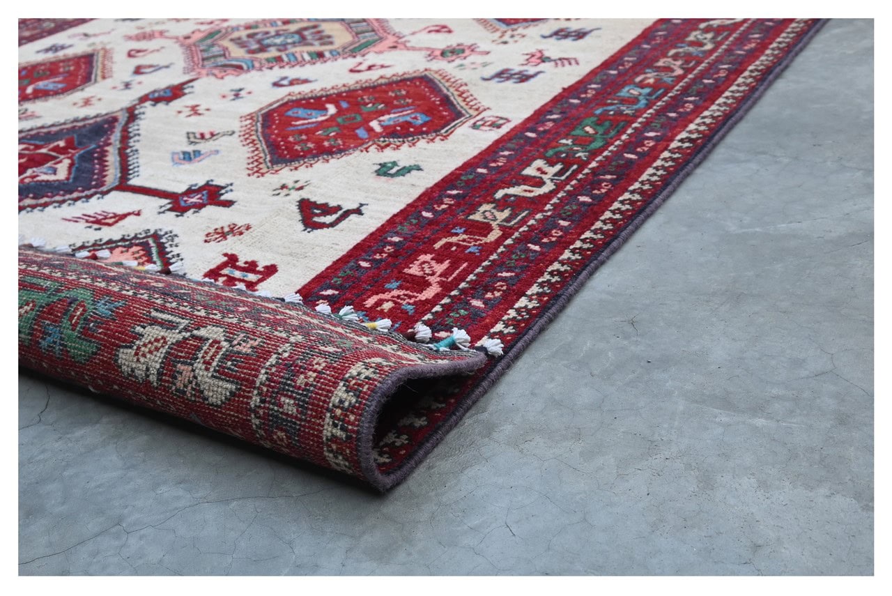 Classic Kazak carpet, Multi, handmade, 199x153cm