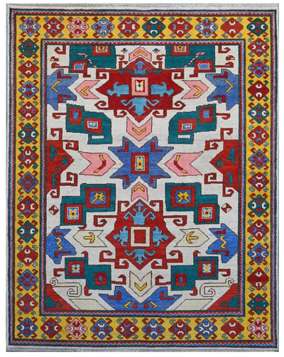 Tappeto Kazak Classico, Multicolore, fatto a mano, 194x150cm - CarpetLiving