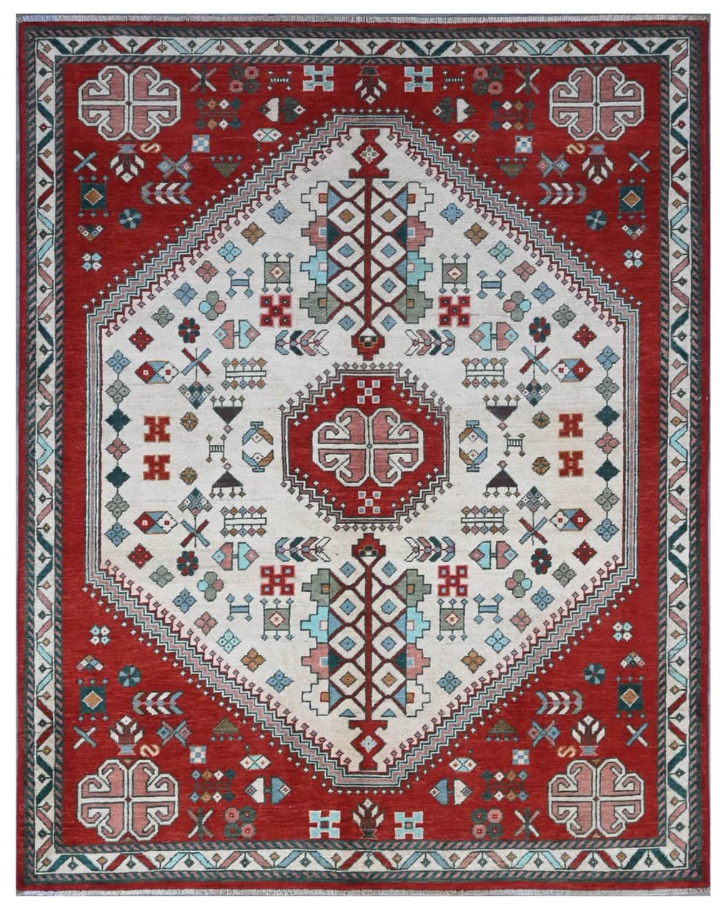 Classic Kazak carpet, Multi, handmade, 199x156cm