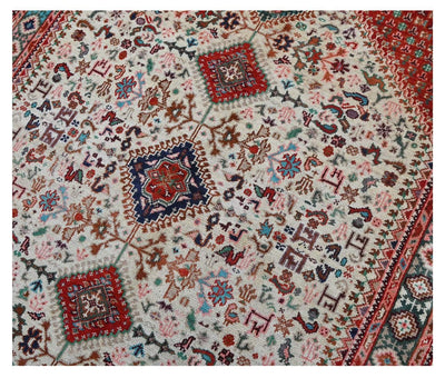 Tappeto Kazak Classico, Multicolore, fatto a mano, 201x147cm - CarpetLiving