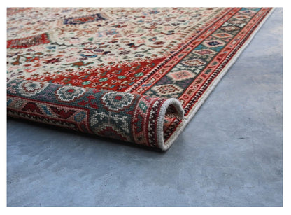 Tappeto Kazak Classico, Multicolore, fatto a mano, 201x147cm