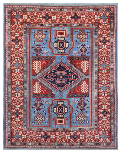 Tappeto Kazak Classico, Multicolore, fatto a mano, 198x151cm - CarpetLiving