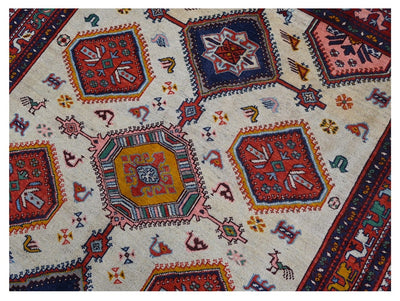 Tappeto Kazak Classico, Multicolore, fatto a mano, 203x151cm - CarpetLiving