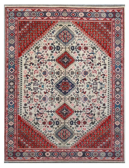 Tappeto Kazak Classico, Multicolore, fatto a mano, 191x144cm