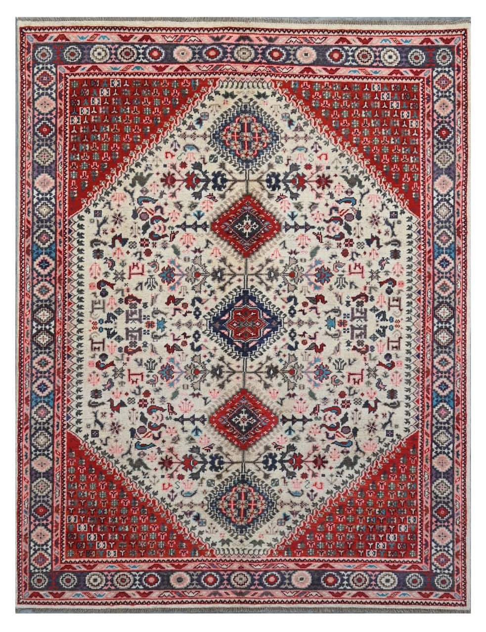 Classic Kazak carpet, Multi, handmade, 191x144cm