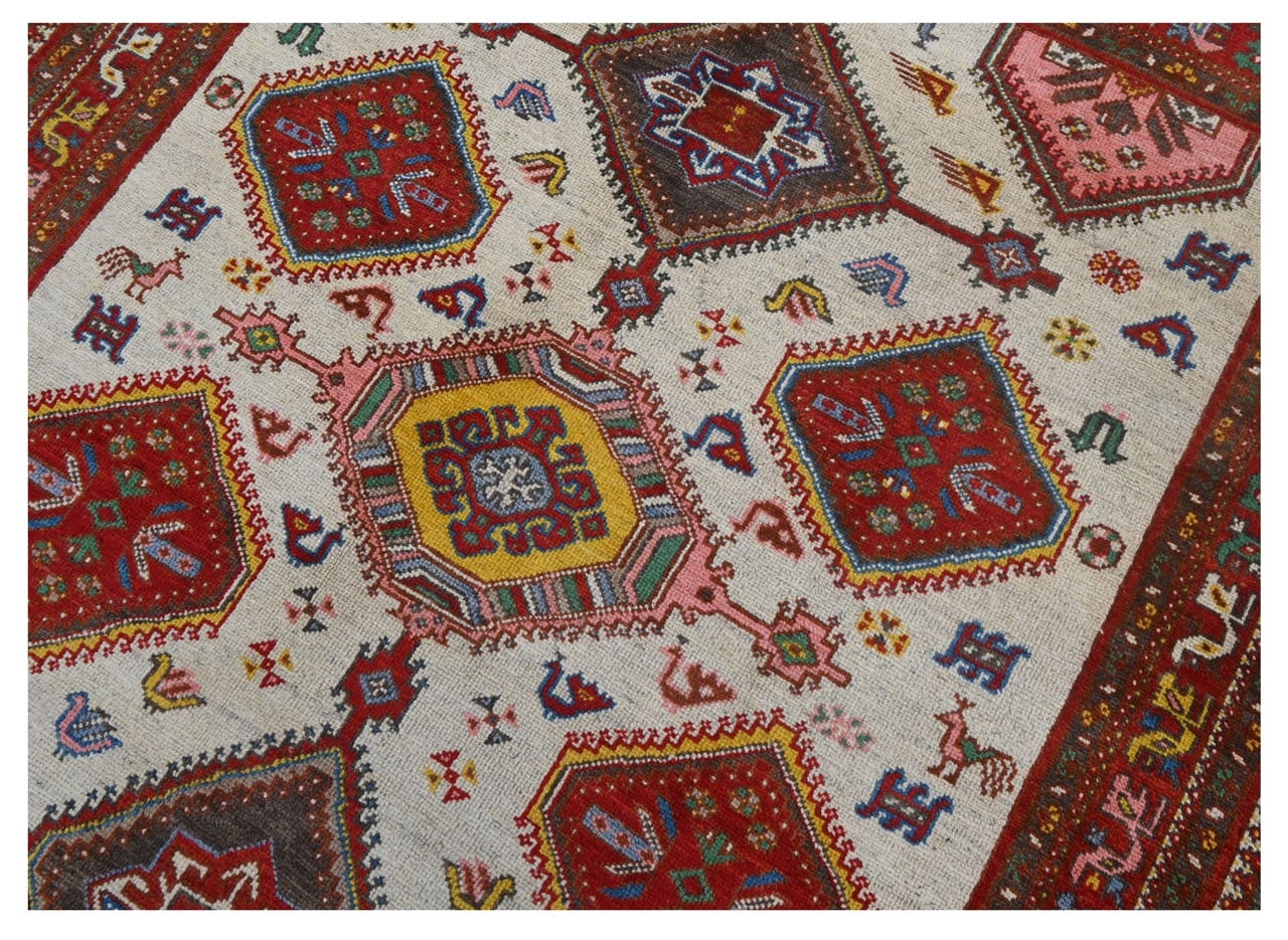 Classic Kazak carpet, Multi, handmade, 199x153cm
