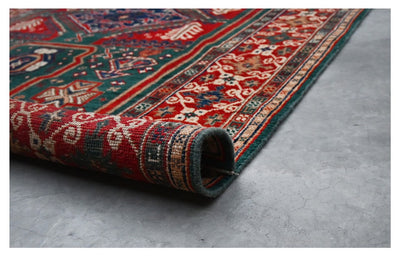 Tappeto Kazak Classico, Multicolore, fatto a mano, 201x150cm - CarpetLiving