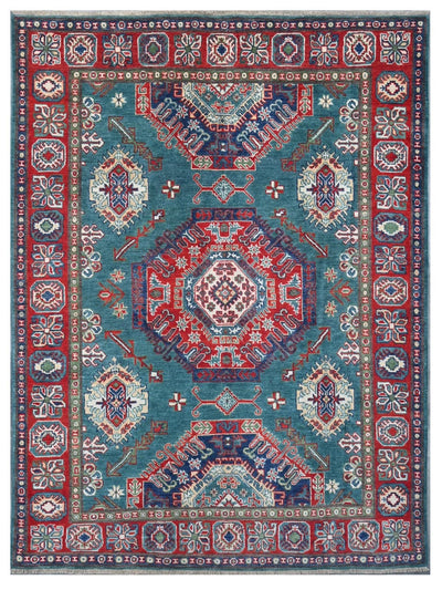 Tappeto Kazak Classico, Multicolore, fatto a mano, 198x144cm - CarpetLiving