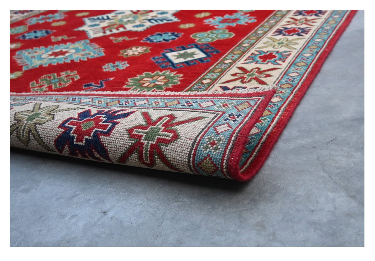 Classic Kazak carpet, Multi, handmade, 203x150cm